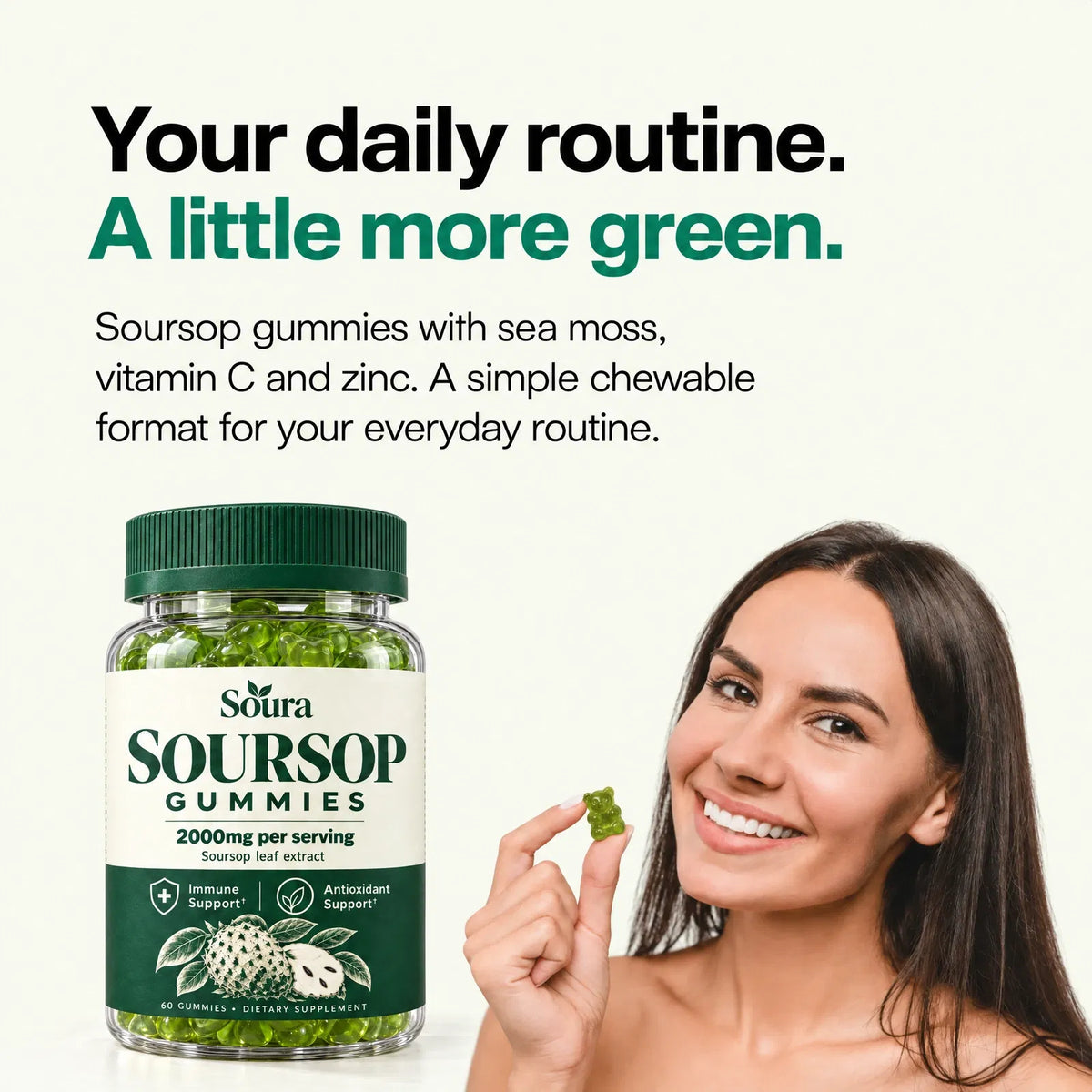 100% Pure Organic Soursop Gummies