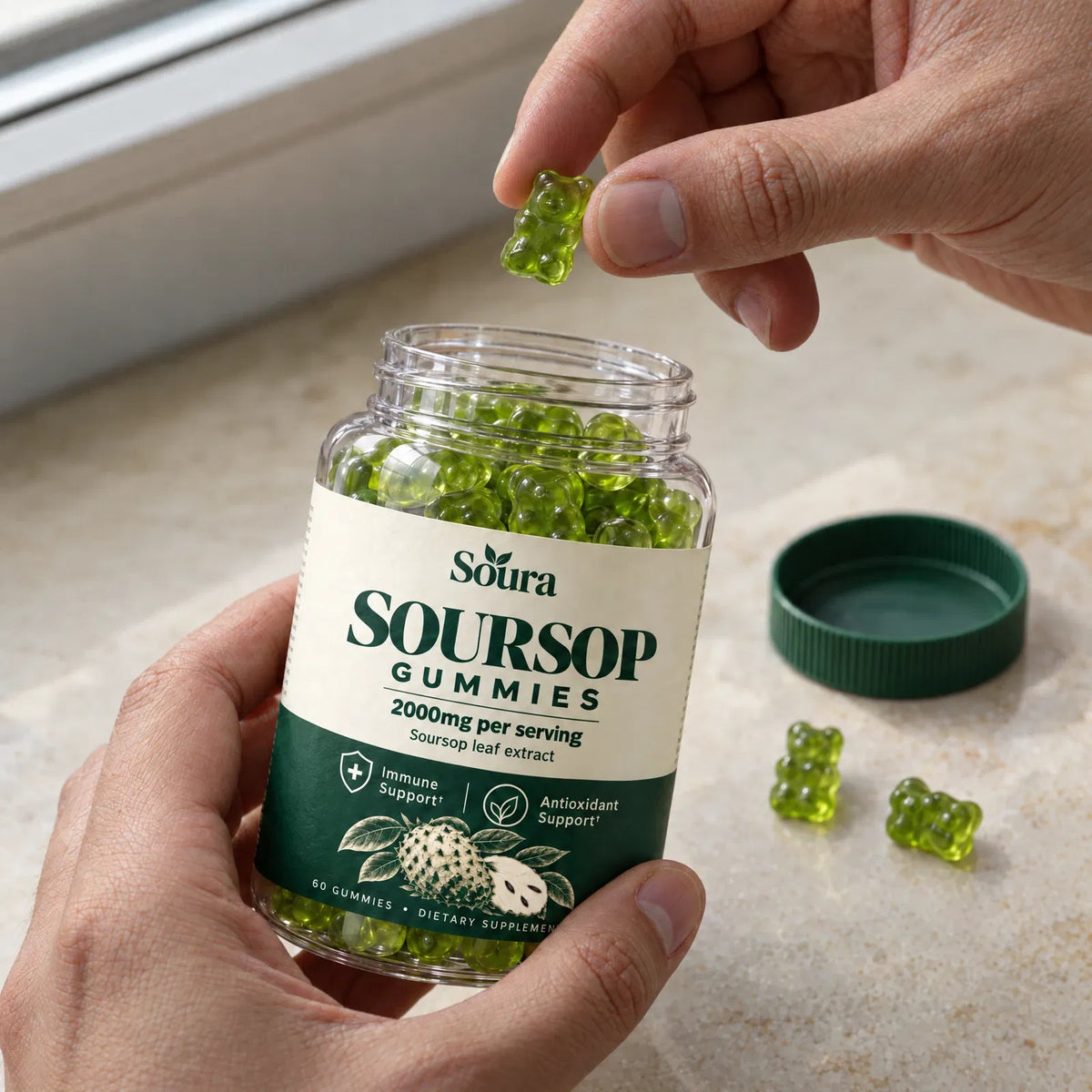 100% Pure Organic Soursop Gummies